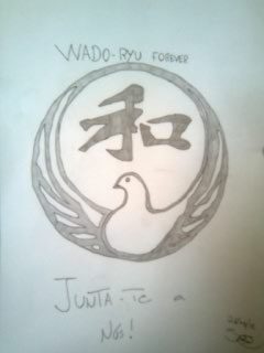 Desenho do emblema Wado Ryu