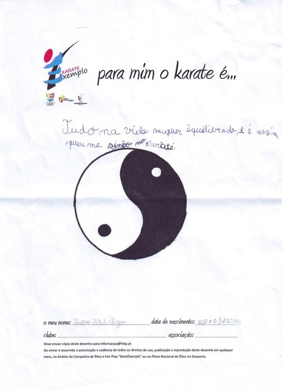 Drawing: for me, karate is
